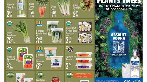 Absolut Vodka 'The One That Plants Trees' Jewel-Osco Feature